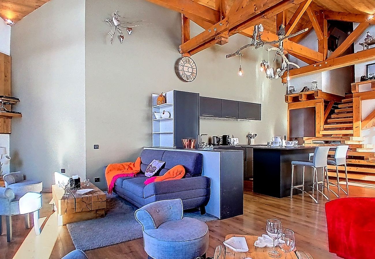 Apartamento en Les Menuires - (0.med) Spacieux appartement Les Menuires skis aux