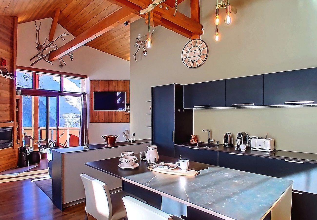 Apartamento en Les Menuires - (0.med) Spacieux appartement Les Menuires skis aux