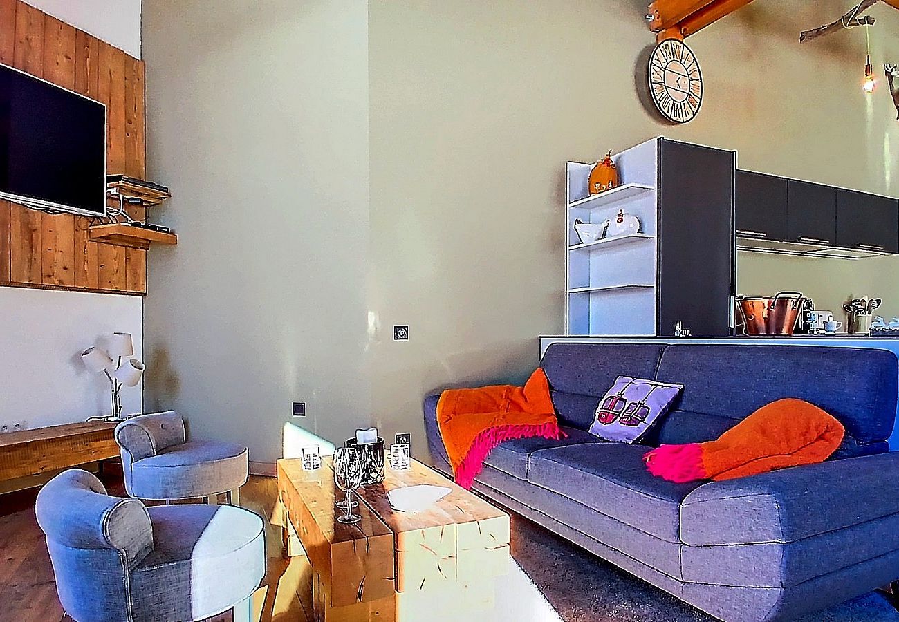 Apartamento en Les Menuires - (0.med) Spacieux appartement Les Menuires skis aux