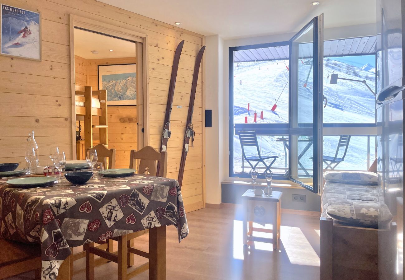 Apartamento en Les Menuires - (SO.414) T2 skis aux pieds  3 Vallées parking WIFI