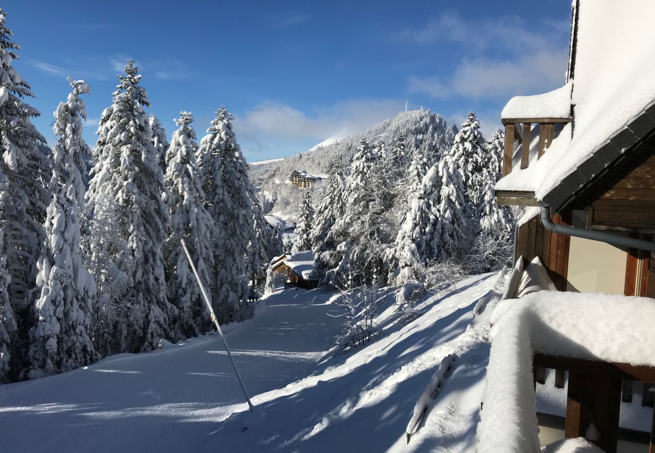 Appartement à Le Lioran - Rocher du Cerf, skis aux pieds, 3 ch,2 sdb