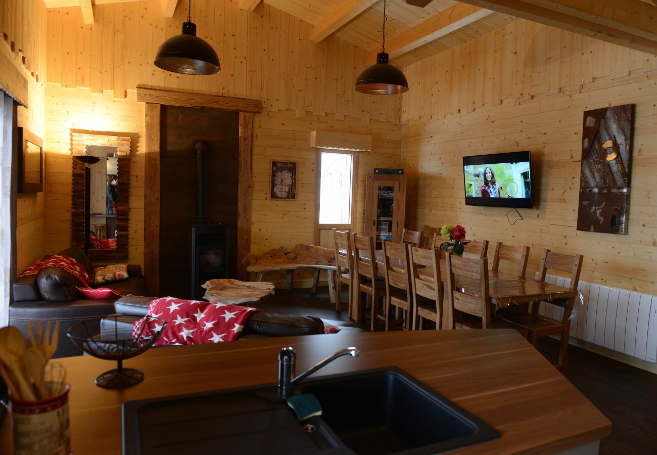 Appartement à Le Lioran - Chalet neuf, spa, sauna, terrasses Sud