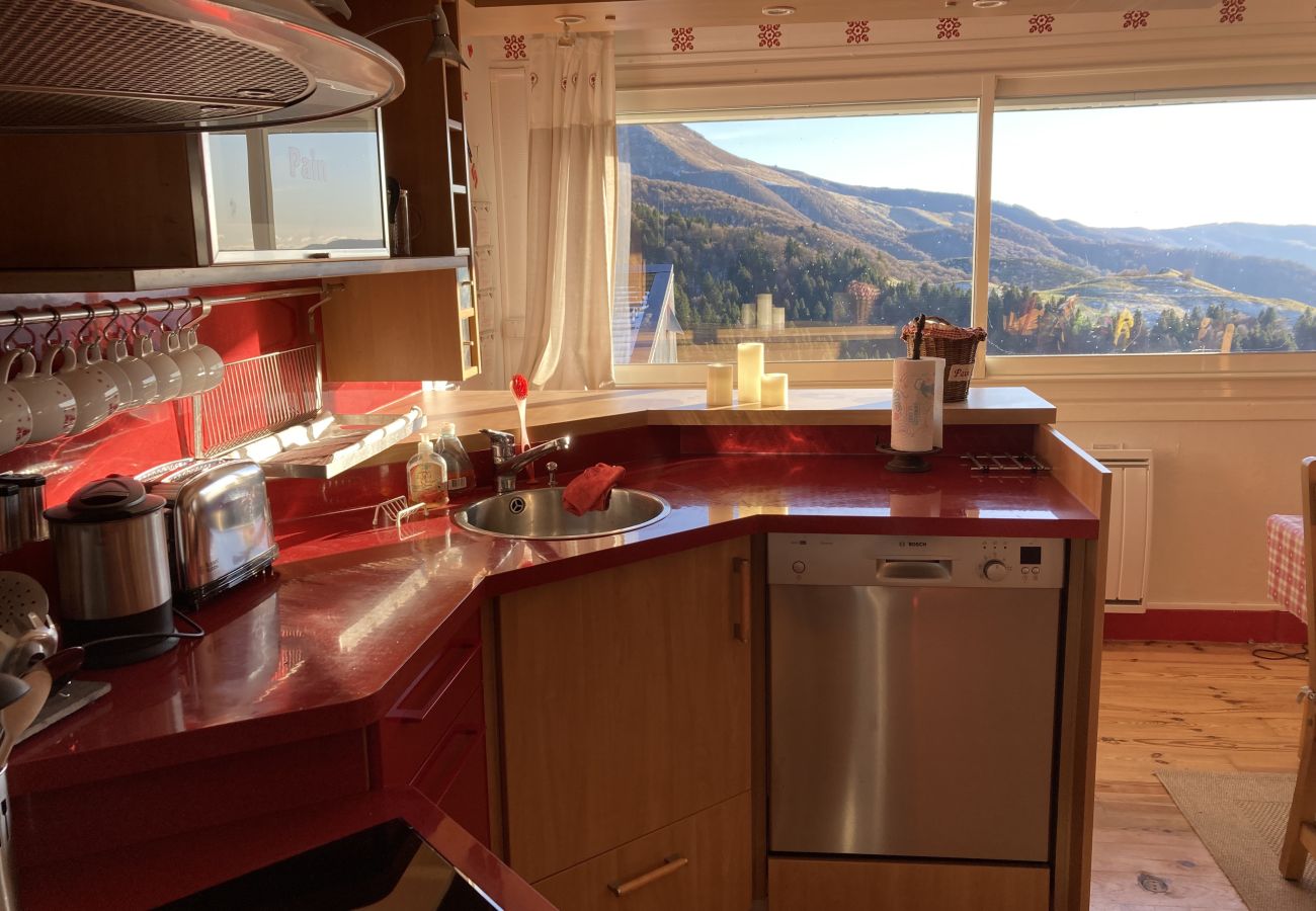 Appartement à Saint-Jacques-des-Blats - Appartement avec cheminée à altitude 1500