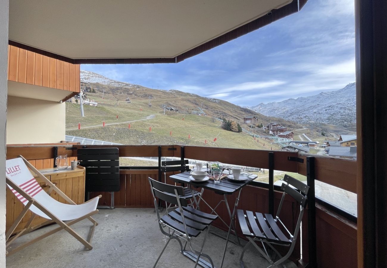 Appartement à Les Menuires - (CI.55) 2 pièces coin montagne Sud skis aux pieds