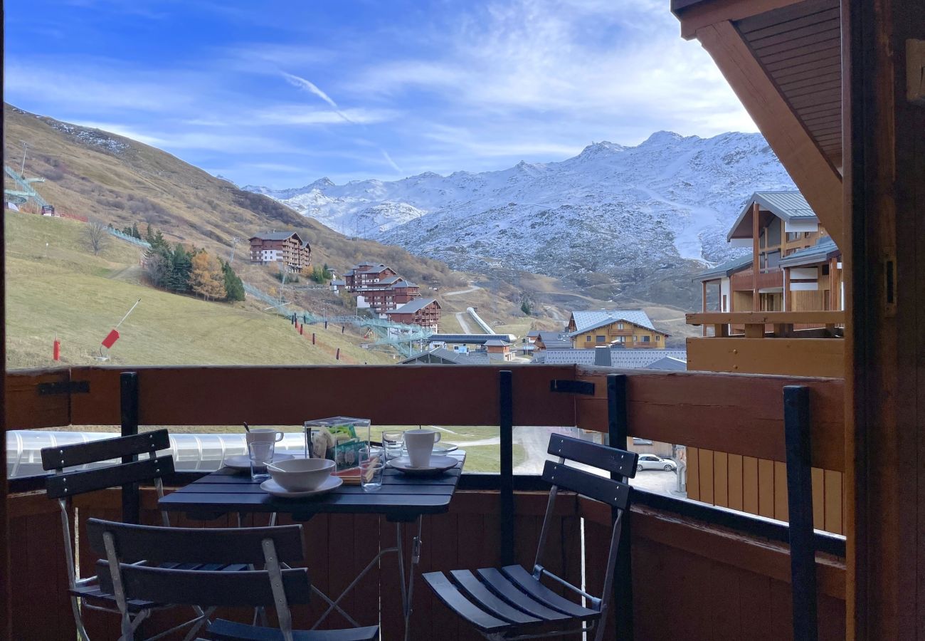 Appartement à Les Menuires - (CI.55) 2 pièces coin montagne Sud skis aux pieds